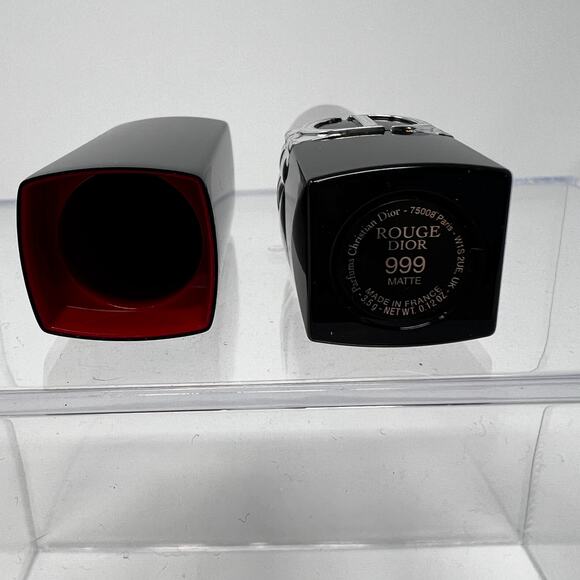 Dior Rouge Lipstick Limited Edition Matte 999 Christmas Red Seasonal - Picture 4 of 7